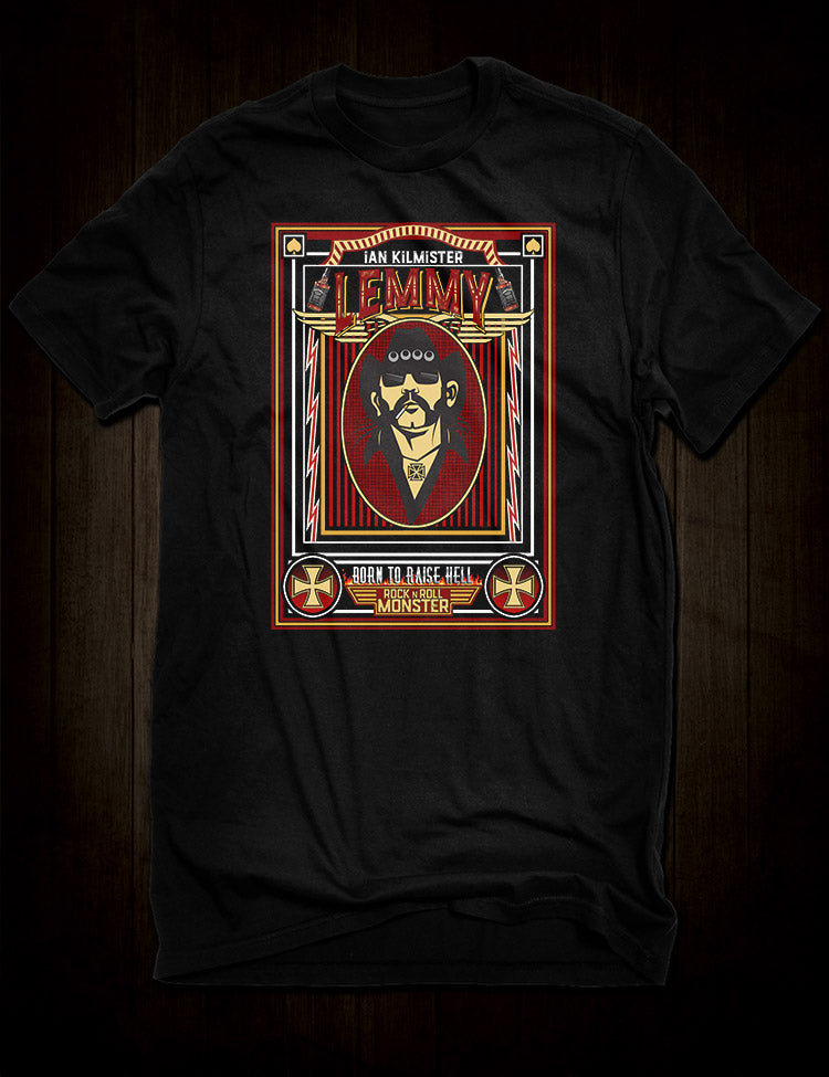 Ian Kilmister Lemmy T-Shirt Born To Raise Hell