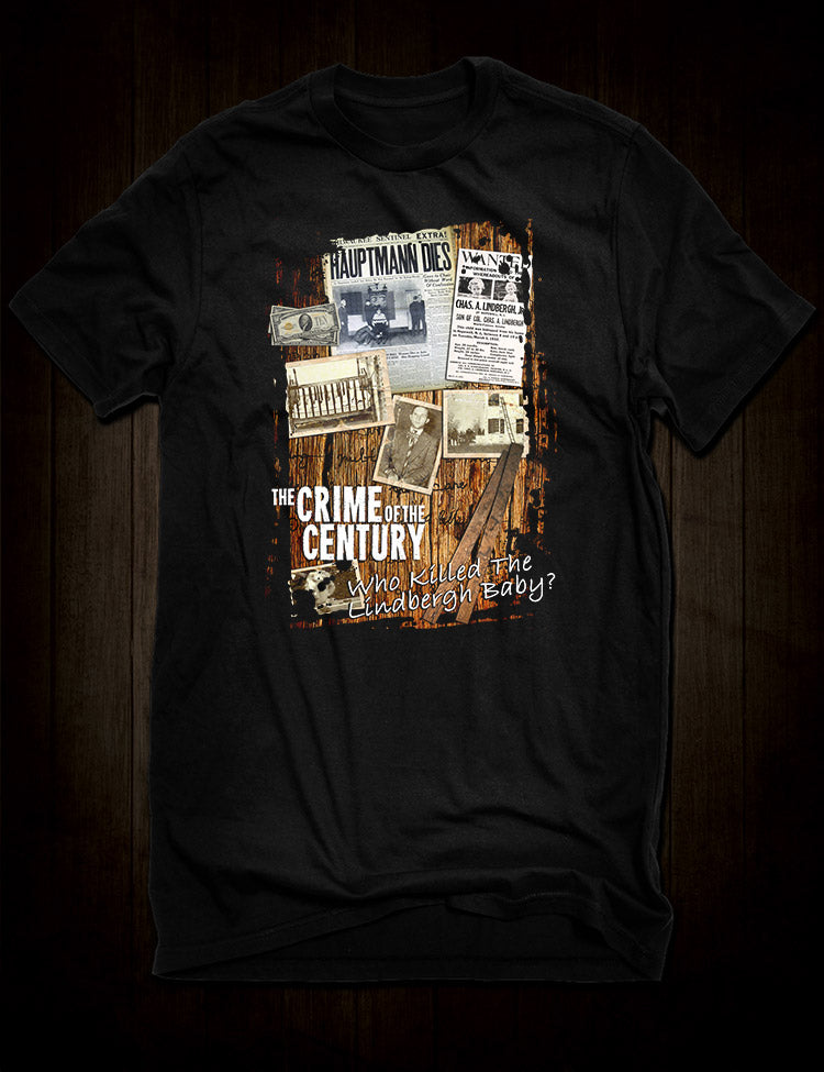 True crime t-shirt featuring Lindbergh family