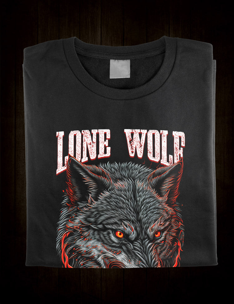 An original lone wolf t-shirt for all independent thinkers