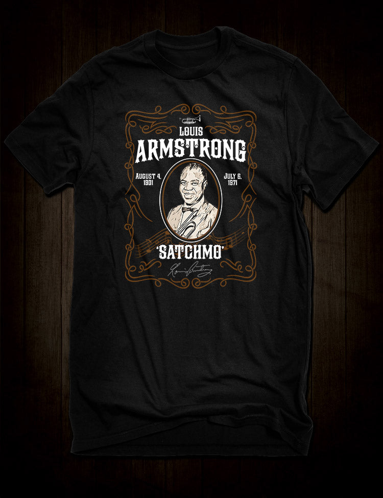 90s jazz Tシャツ　ルイ・アームストロング SATCHMOサッチモ　XL Louis Armstrong 'Satchmo' T-Shirt – Hellwood Outfitters