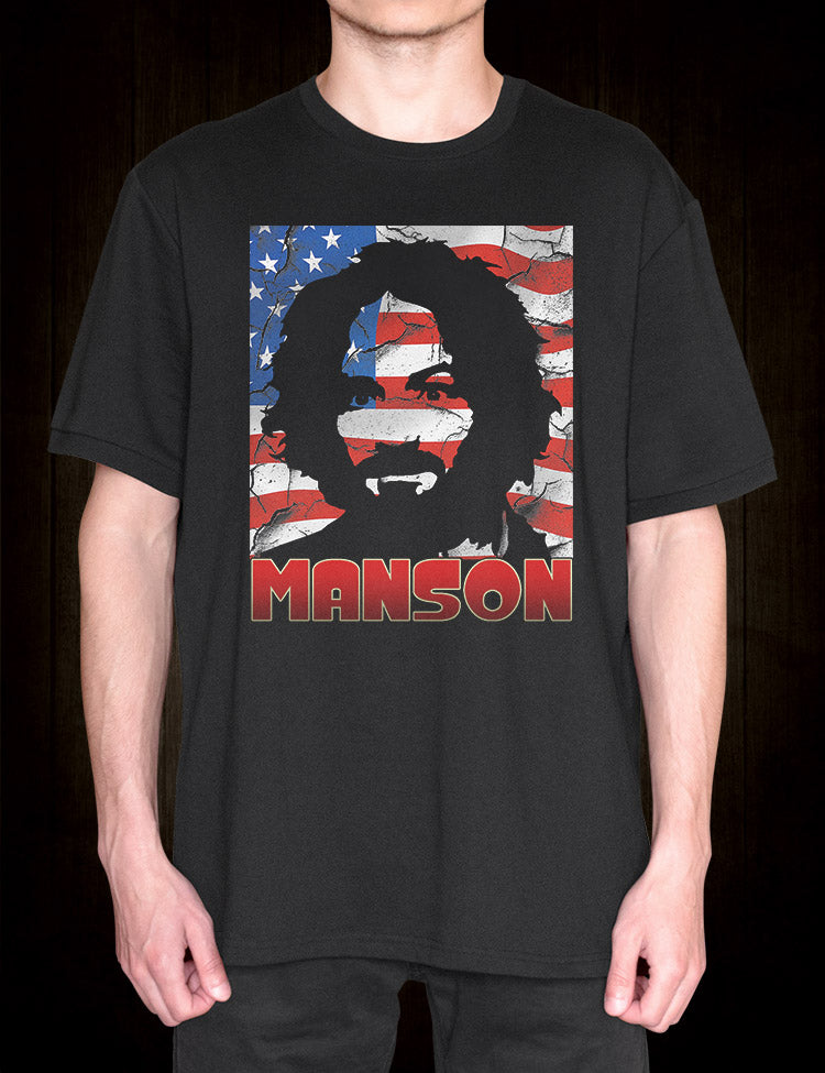 Charles Manson Stencil T-Shirt
