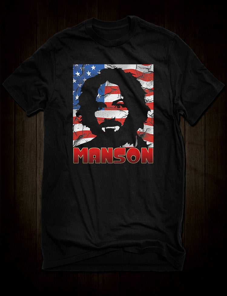 Charles Manson Stencil T-Shirt
