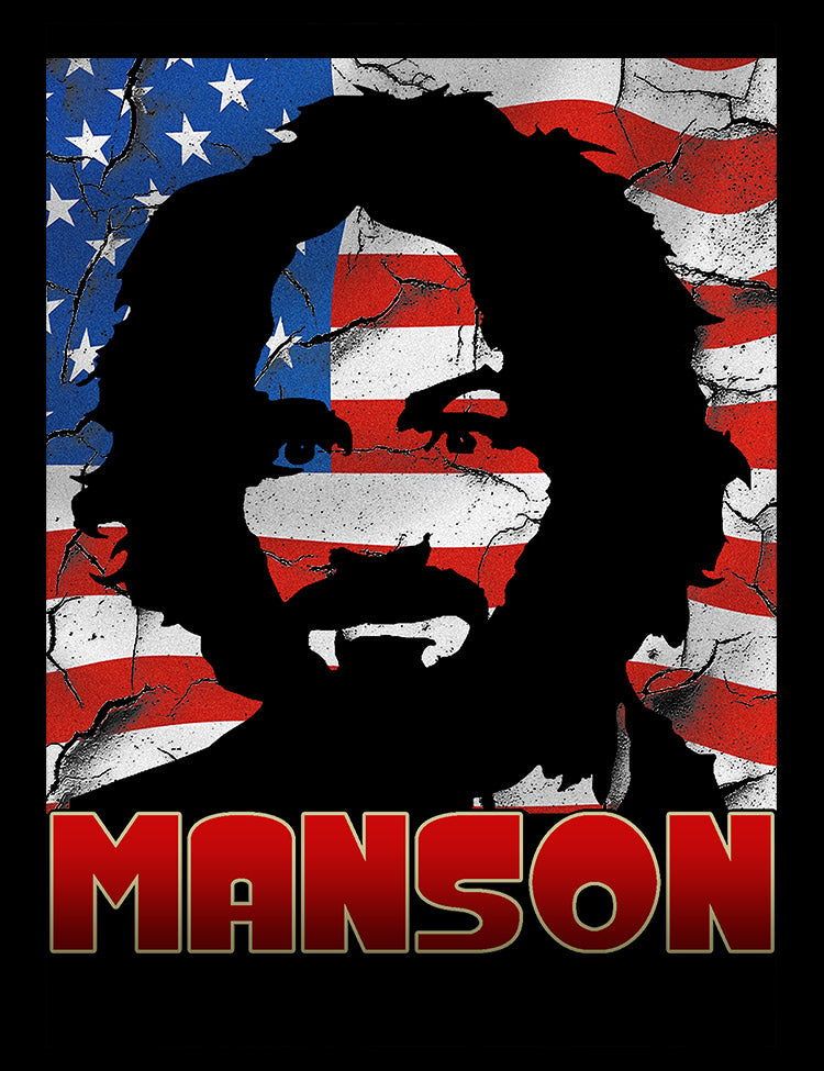 Charlie Manson Stars And Stripes T-Shirt