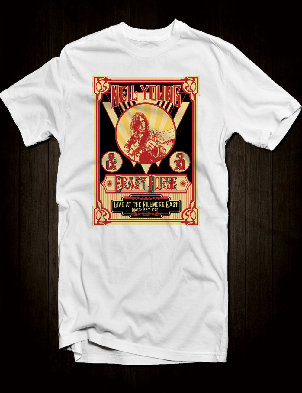 White Neil Young & Crazy Horse T-Shirt