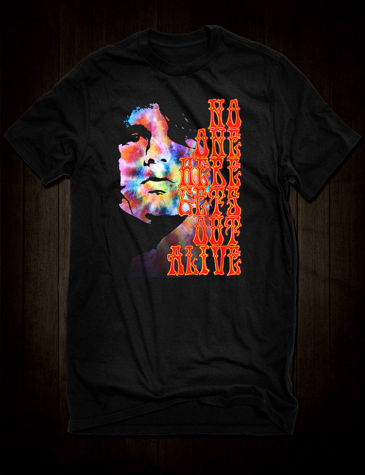 Jim Morrison - No One Here Gets Out Alive T-Shirt - Hellwood Outfitters