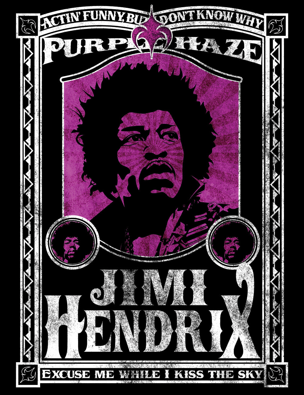 Kiss The Sky Purple Haze T-Shirt Jimi Hendrix Experience