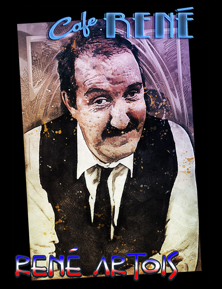 Classic Sitcom Allo Allo T-Shirt Rene Artois