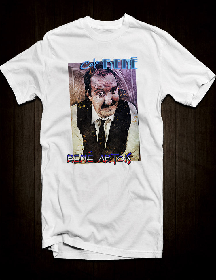 White Rene Artois T-Shirt Allo Allo