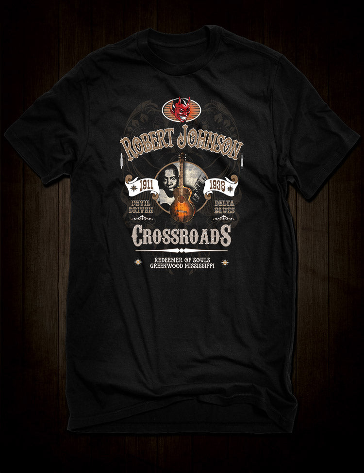 Robert Johnson Devil Driven Delta Blues T-Shirt