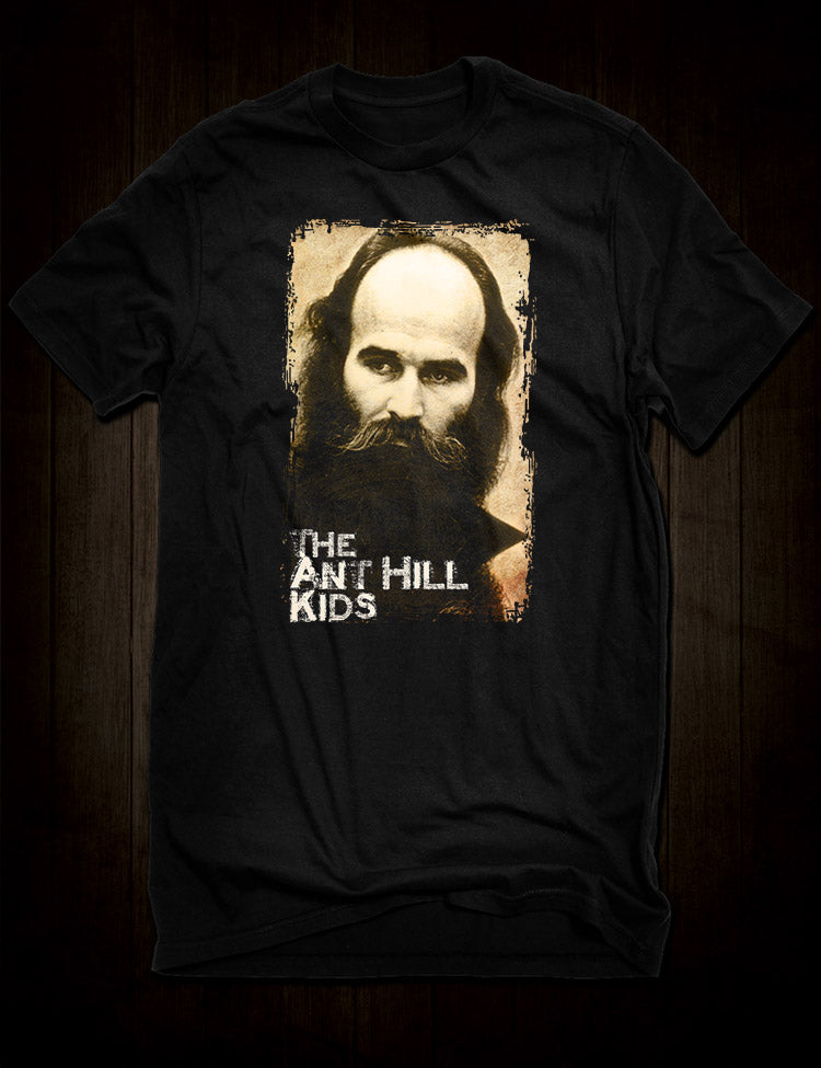 Unique t-shirt design featuring Ant Hill Kids and their leader Roch Thériault