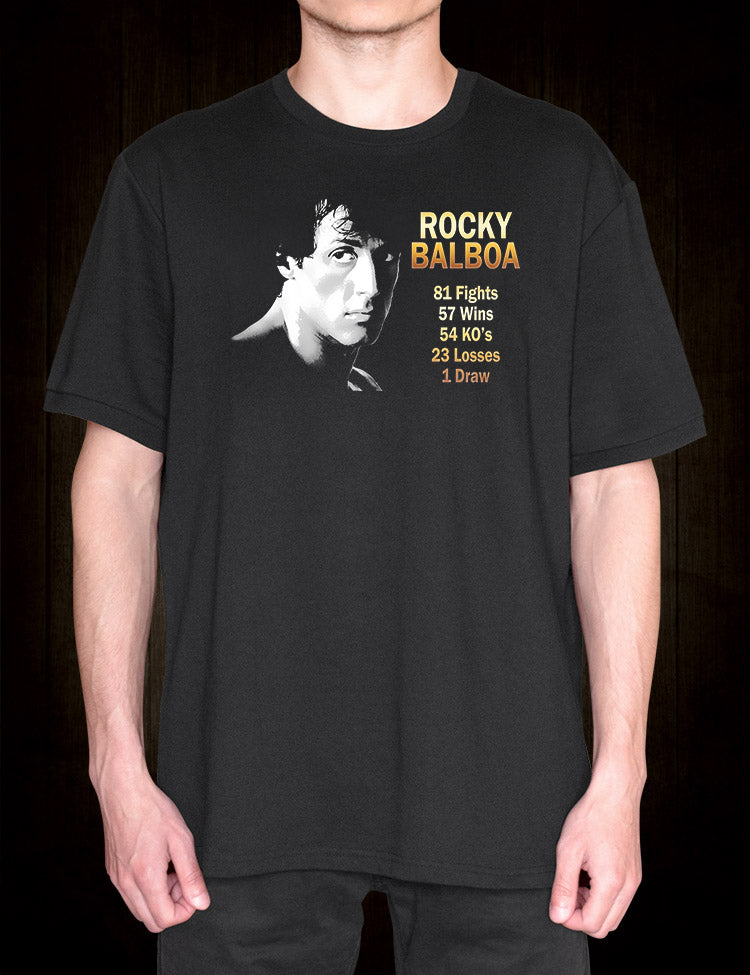 Rocky Balboa Fight Record T-Shirt