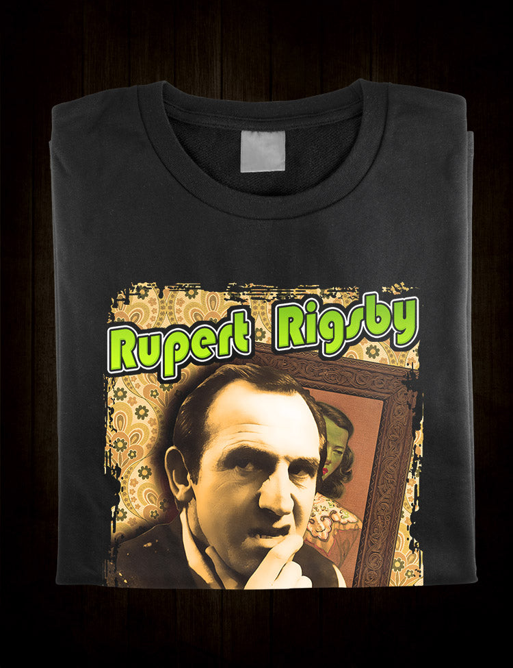 Make a statement with this 'Rising Damp' themed t-shirt, perfect for fans of classic sitcoms and Leonard Rossiter