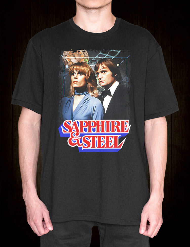 David McCallum Joanna Lumley As Sapphire And Steel T-Shirt