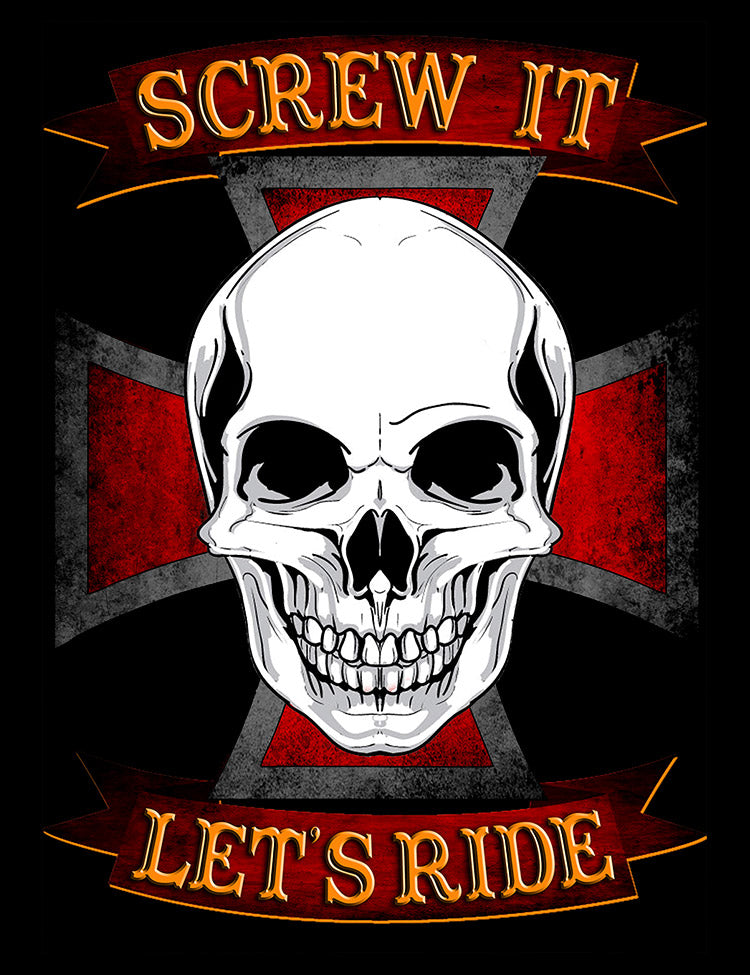 Let's Ride Biker Tee Design