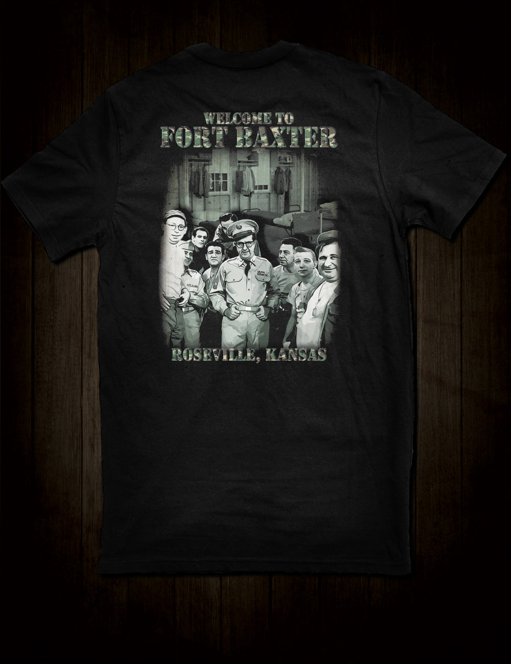 Phil Silvers - Sgt. Bilko T-Shirt Fort Baxter Roseville Kansas