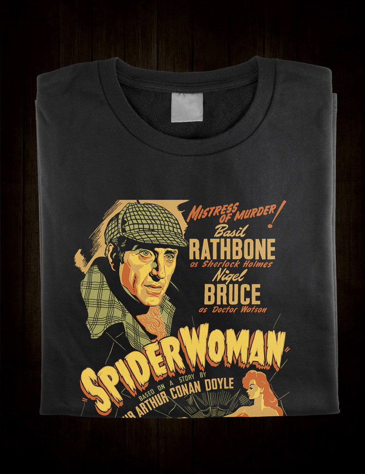 Classic Sherlock Holmes T-Shirt Basil Rathbone