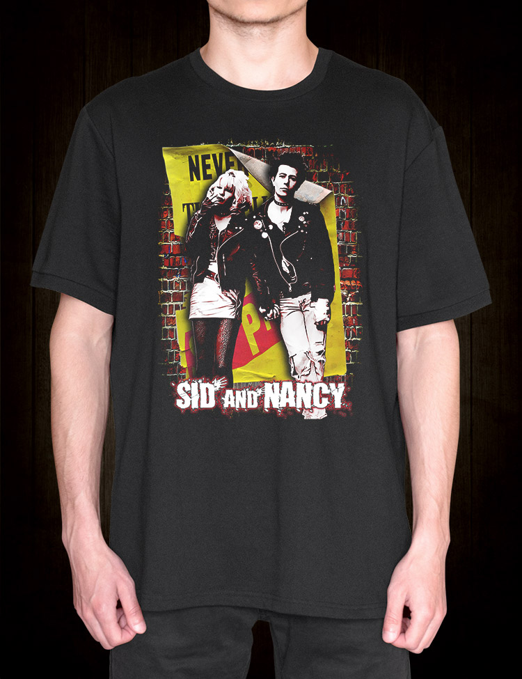 Tragic punk rock love story Sid and Nancy tee