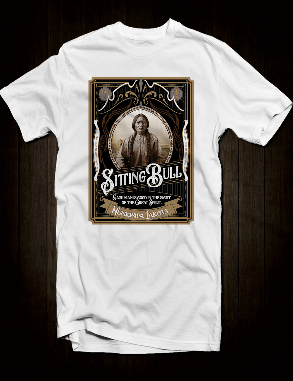 White Sitting Bull T-Shirt