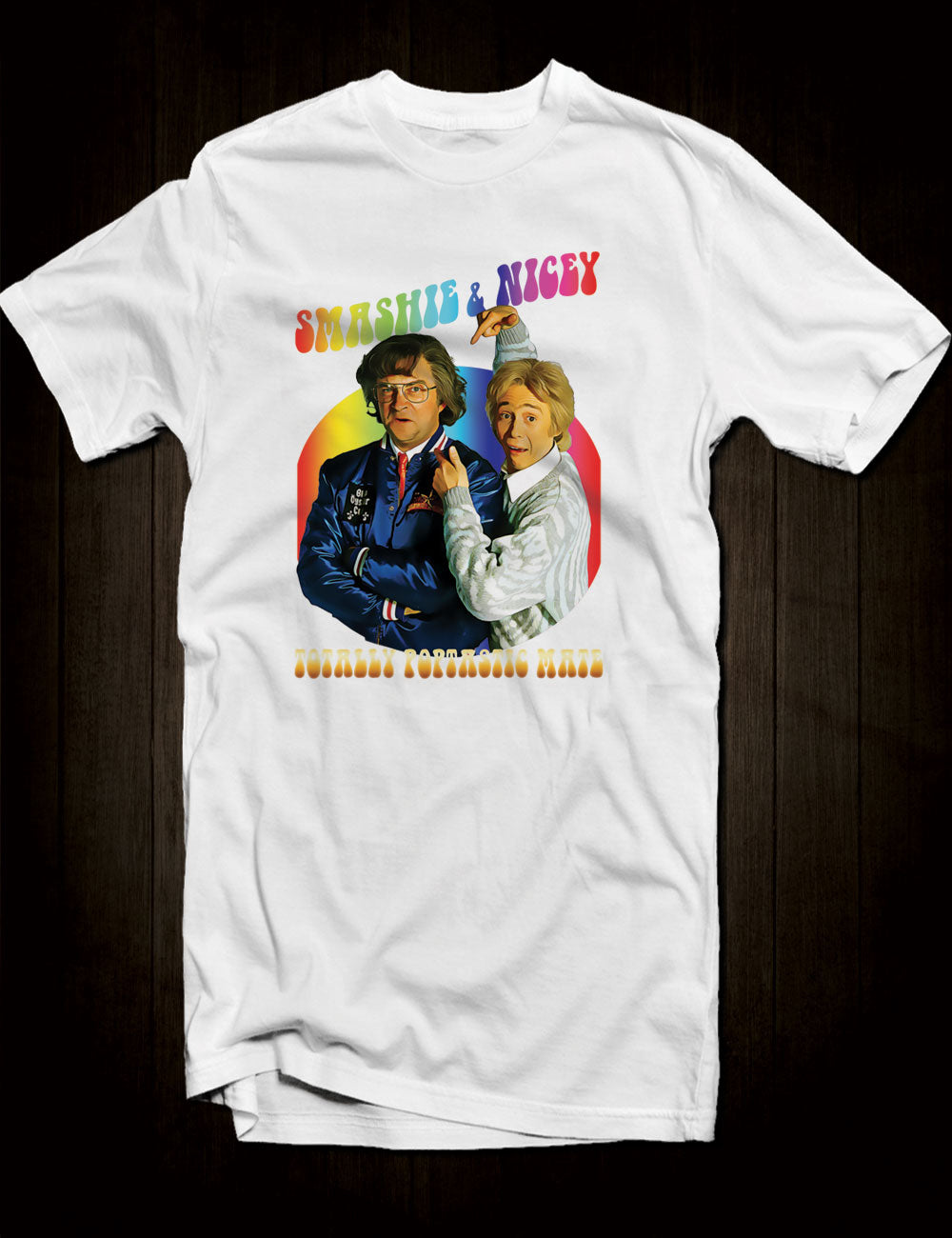 White Smashie And Nicey Totally Poptastic T-Shirt