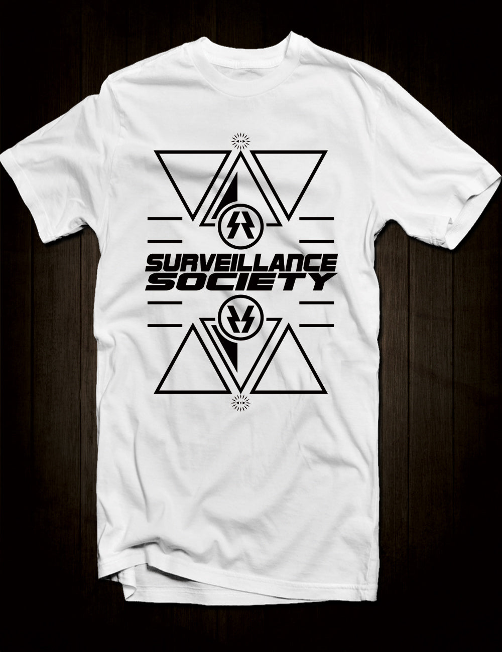 White Surveillance Society T-Shirt Conspiracy Theory Tee