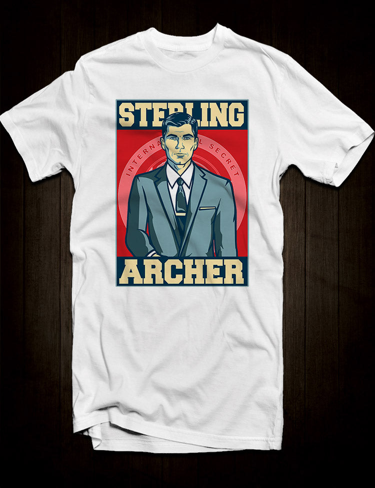 White ISIS T-Shirt Sterling Archer