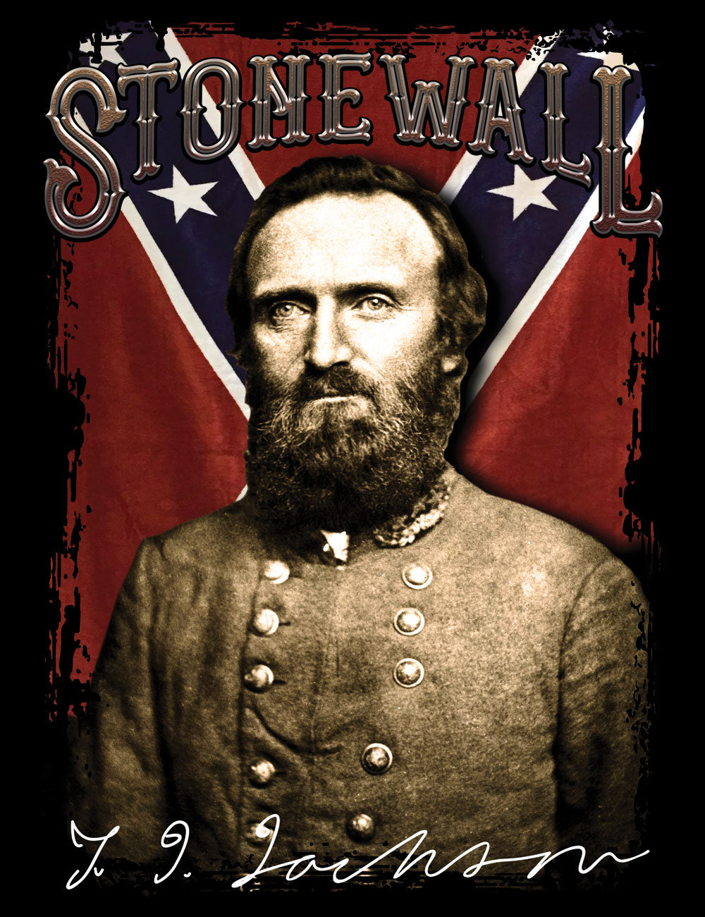 American Civil War T-Shirt Stonewall Jackson