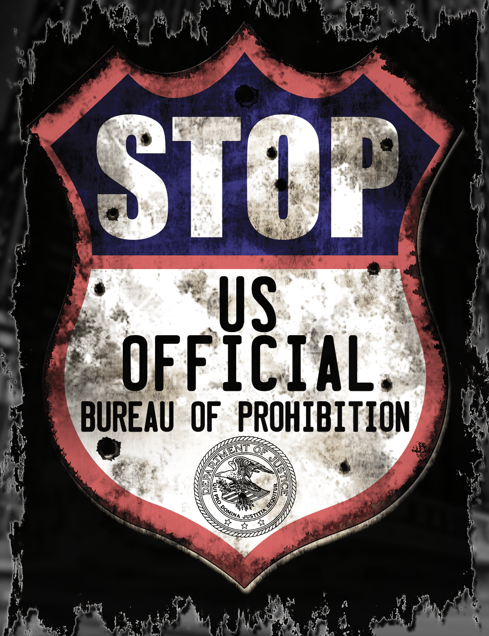 Prohibition Bureau Tee Design