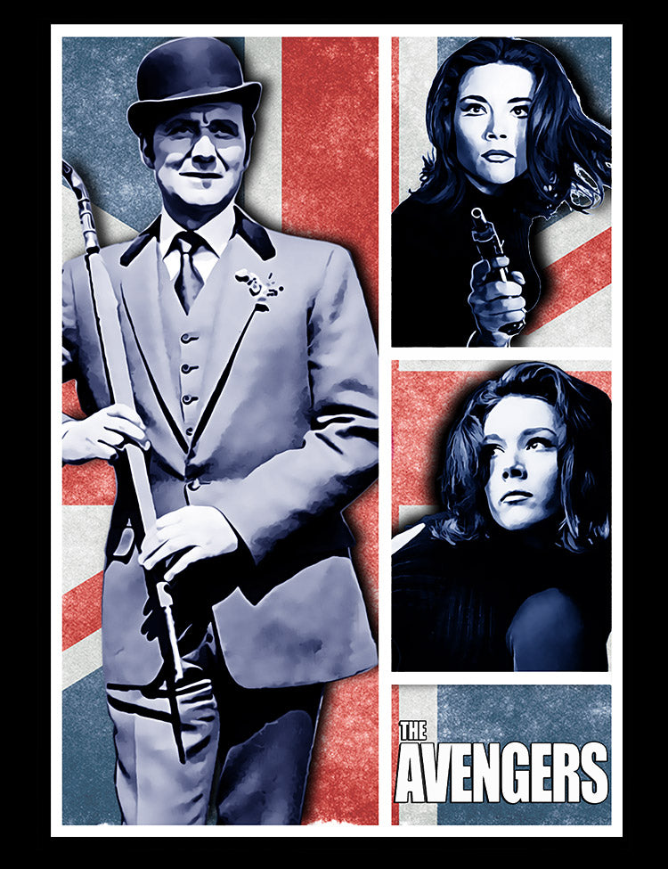 John Steed Emma Peel The Avengers T-Shirt