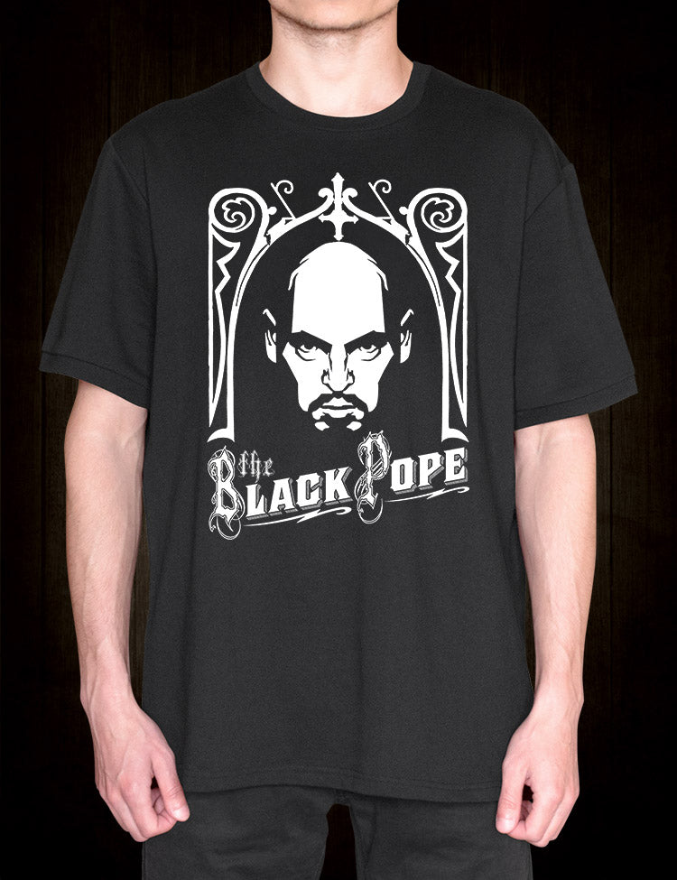 Occult T-Shirt Anton LaVey The Black Pope