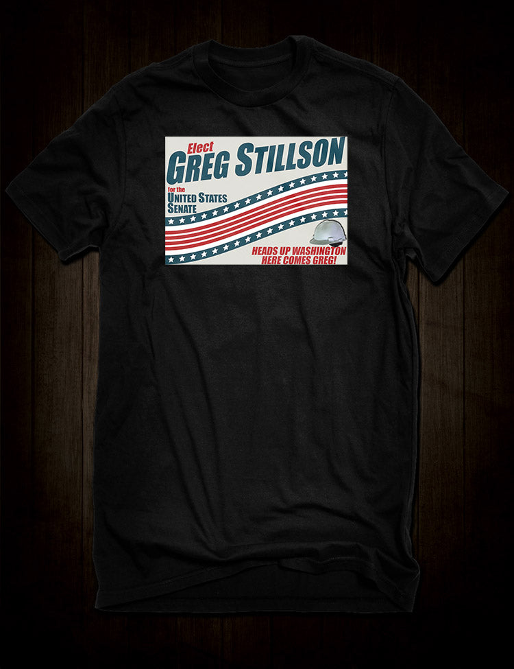 Memorable Dead Zone t-shirt paying tribute to Sheen's standout role as Stillson