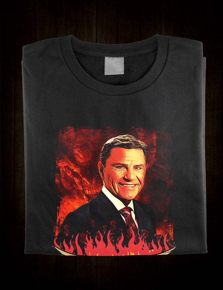 Bold and Irreverent Kenneth Copeland Parody Shirt for Statement-Makers.
