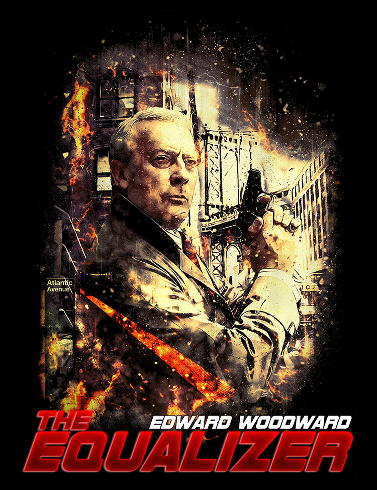 Cult TV Show The Equalizer T-Shirt Edward Woodward