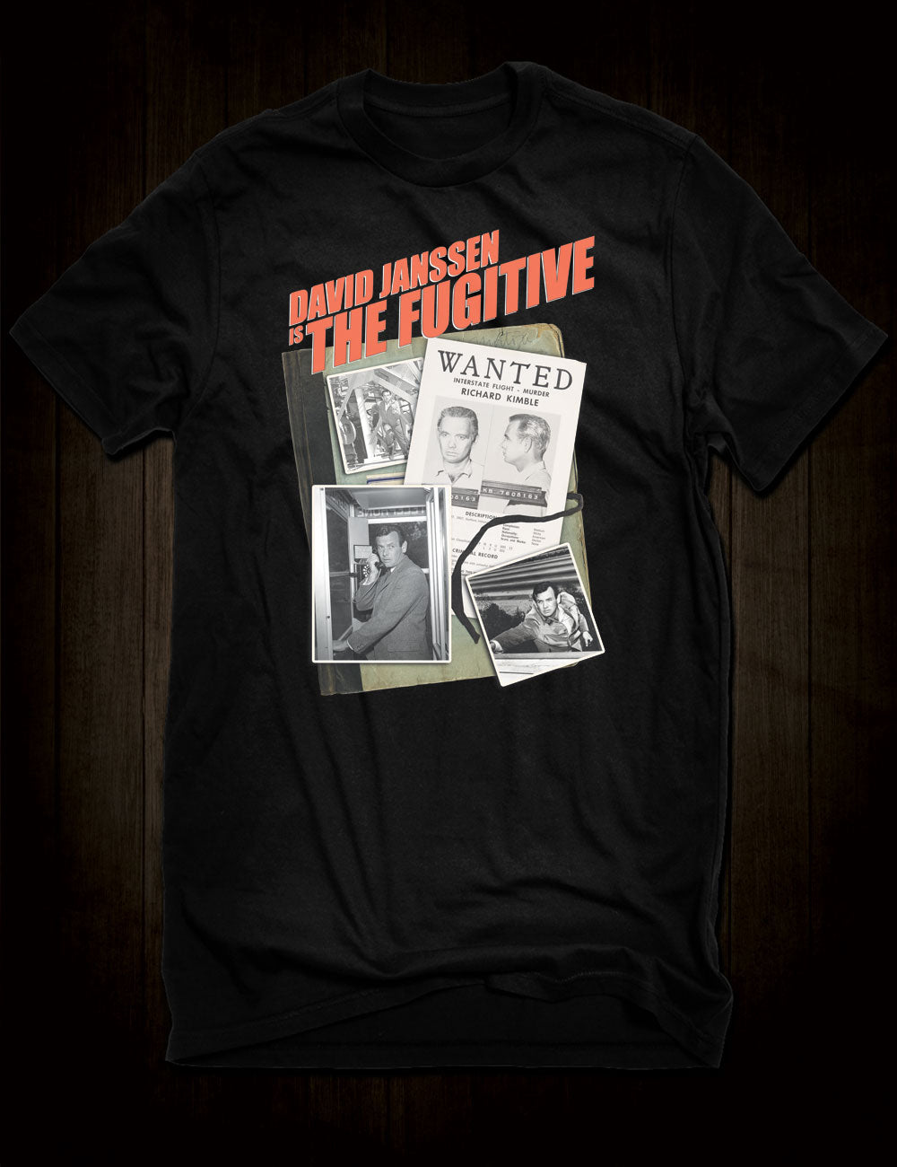 David Janssen The Fugitive T-Shirt