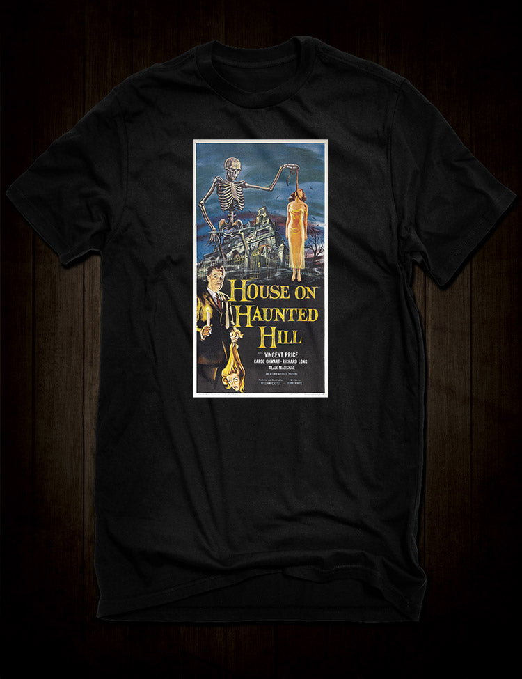 Collectible House on Haunted Hill t-shirt that's a must-have for horror fans