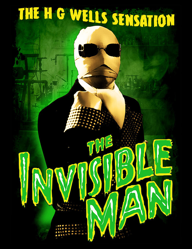 H G Wells The Invisible Man Classic Film T-Shirt