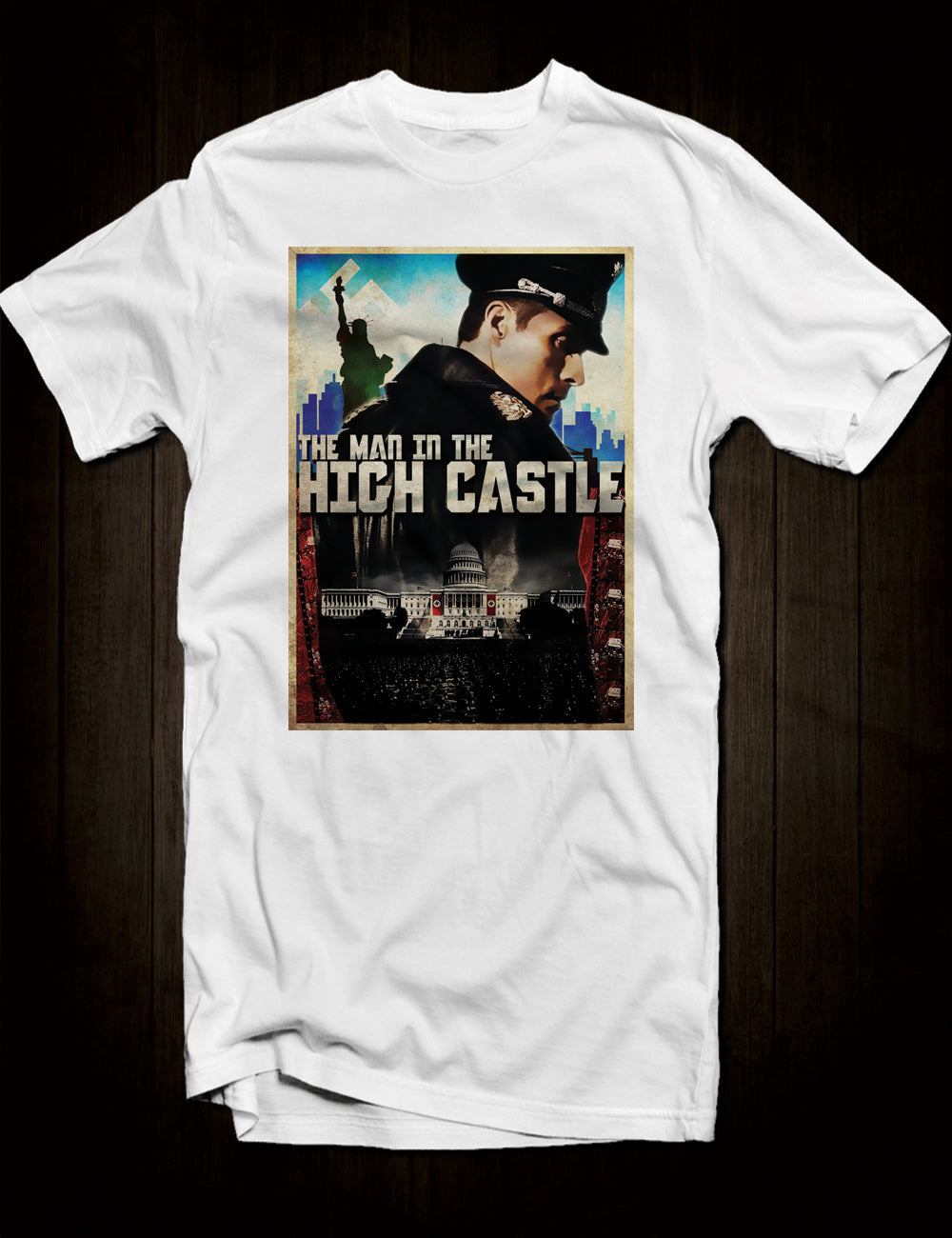 White Philip K Dick The Man In The High Castle T-Shirt