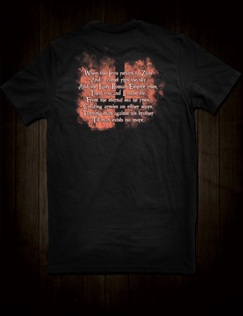 Cult Horror Movie The Omen T-Shirt Backprint