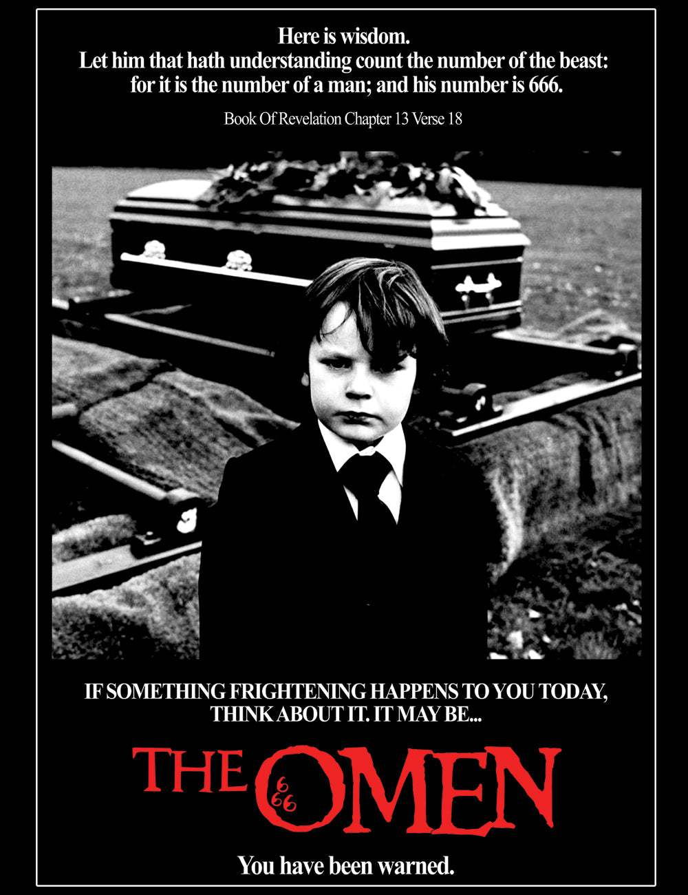 The Omen Poster Damien T-Shirt Horror Classic