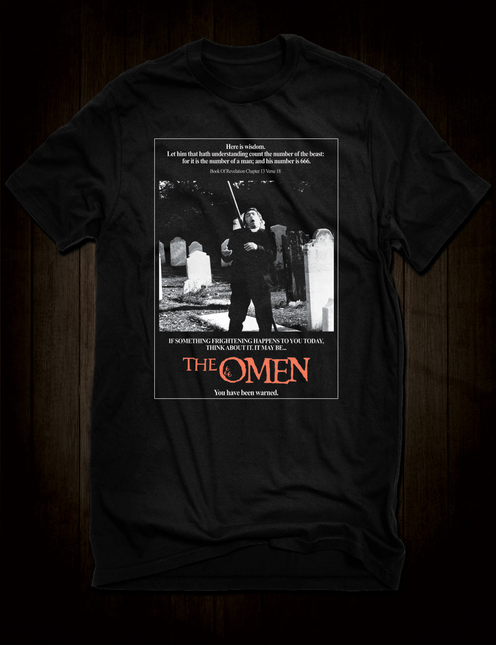 The Omen Horror Movie Poster T-Shirt Father Brennan