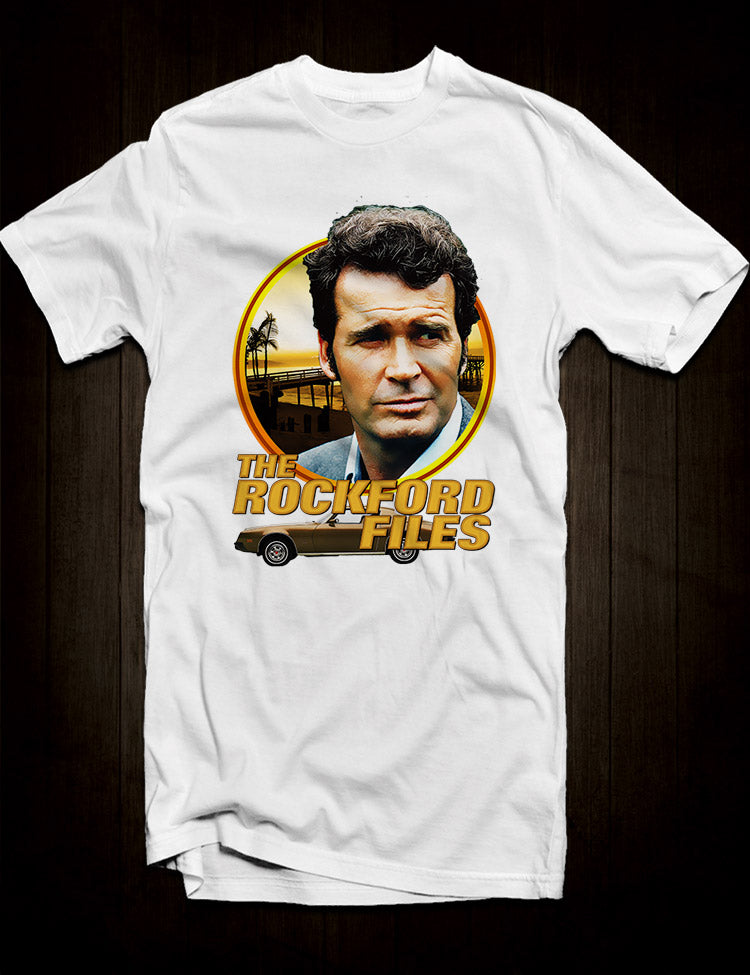 White Rockford Files T-Shirt James Garner