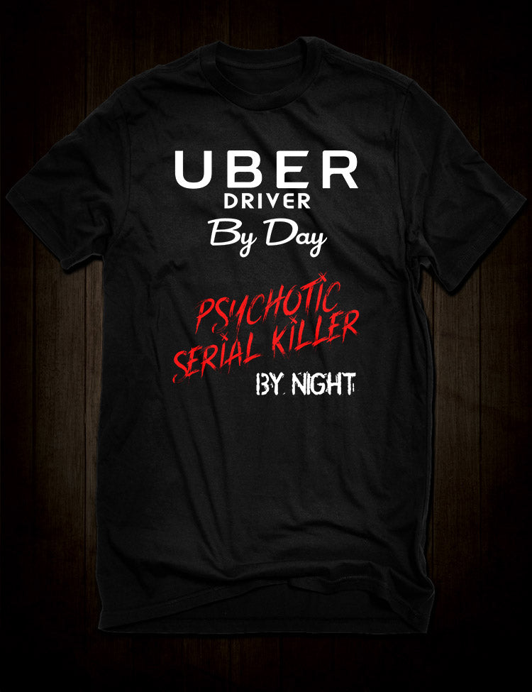 Black Uber Driver T-Shirt Funny