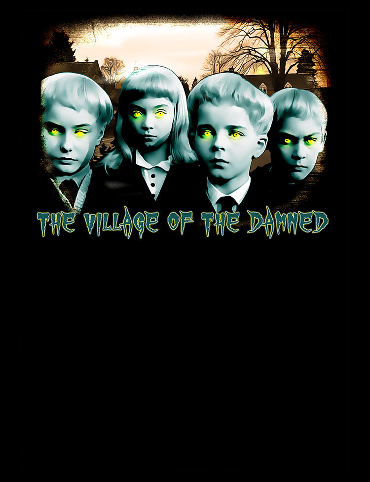 Classic Horror Film T-Shirt The Village Of The Damned