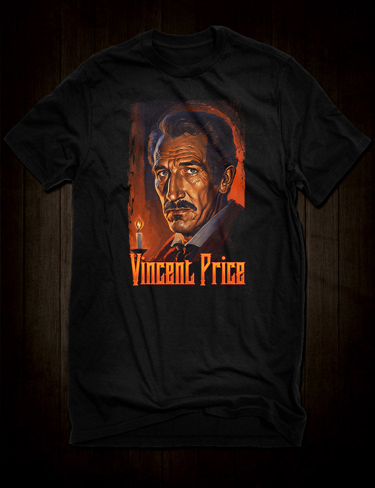 Vincent Price T-Shirt with Oil Painting-Inspired Design