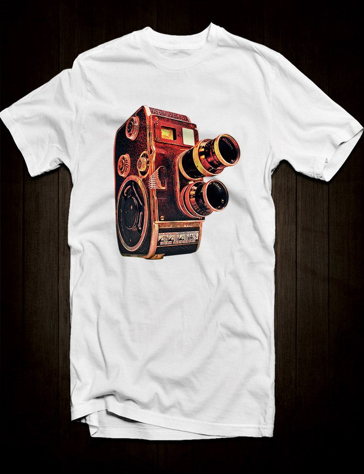 White Vintage Film Camera T-Shirt