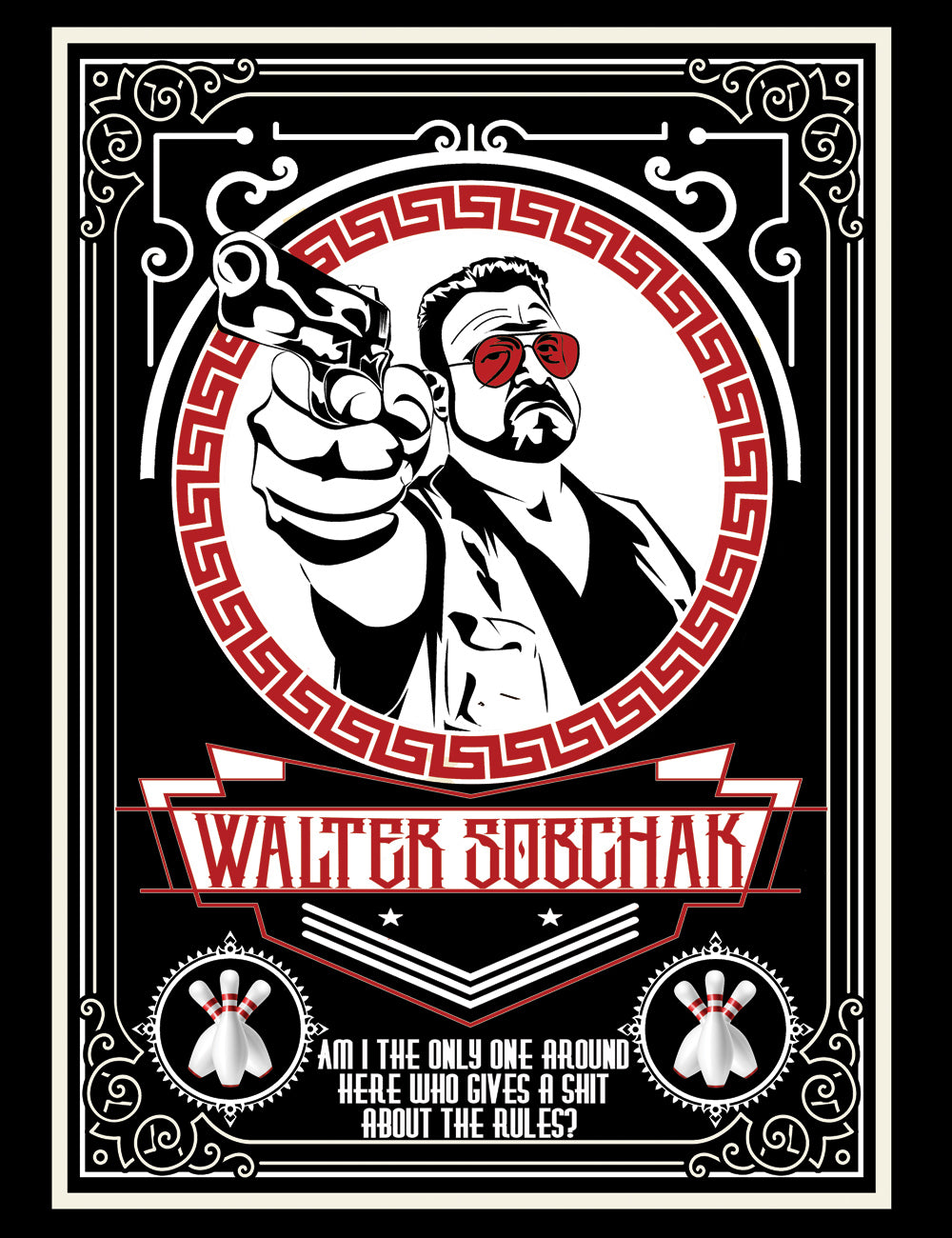 John Goodman Walter Sobchak Big Lebowski T-Shirt