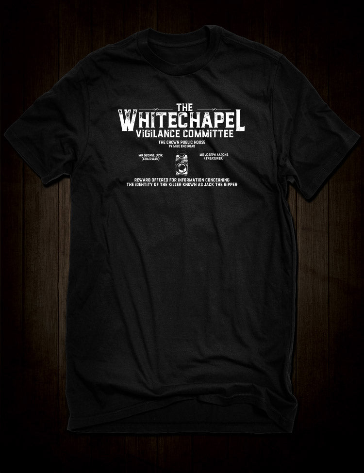 George Lusk Whitechapel Vigilance Committee T-Shirt