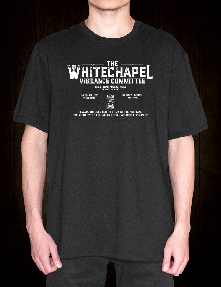 Jack The Ripper T-Shirt Whitechapel Vigilance Committee
